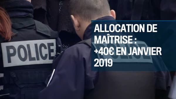 Les policiers vont bénéficier d'une hausse de 40 euros dès janvier 2019 Les policiers vont bénéficier d'une hausse de 40 euros dès janvier 2019