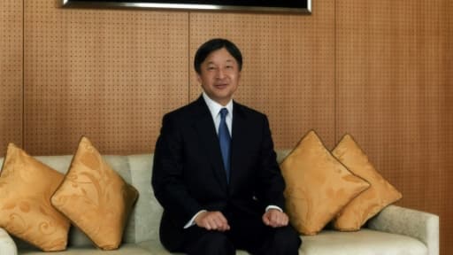 Le prince héritier japonais Naruhito, le 22 février 2017 au palais Togu de Tokyo