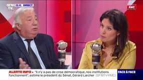 Gérard Larcher affirme qu'il "fera tout pour combattre Marine Le Pen"