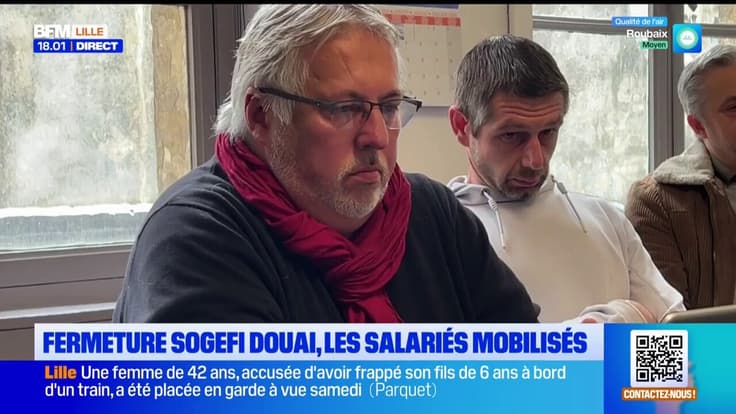 Les salariés de Sogefi face à la fermeture du site de Douai