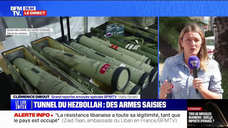 Liban: l'armée israélienne affirme que des dizaines d'armes ont été saisies dans des tunnels du Hezbollah