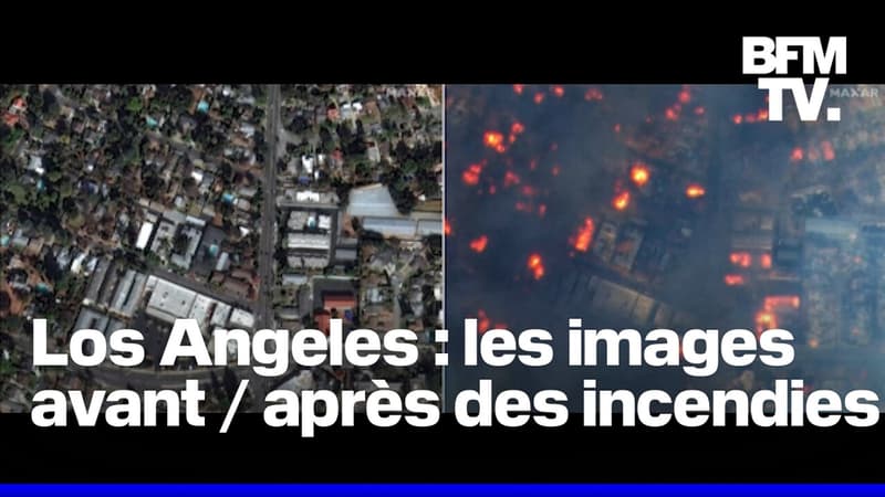 Los Angeles: les images satellites avant/après des incendies