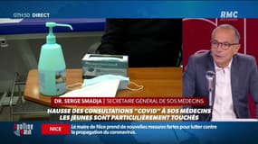 SOS médecins enregistre une hausse des consultations Covid, surtout chez les jeunes