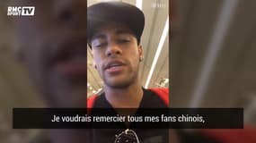 Neymar s'adresse à ses fans depuis la Chine
