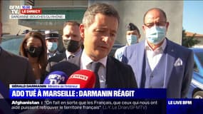 Ado tué à Marseille: Gérald Darmanin dénonce "une terreur qui s'installe dans des quartiers"