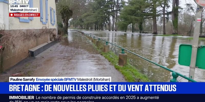 Bretagne: l'Ille-et-Vilaine et le Morbihan sont à nouveau en vigilance orange "crues"