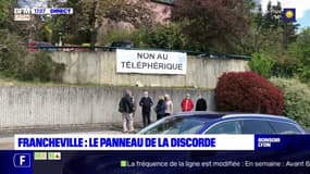 Francheville : une banderole "Non au téléphérique" qui déplait à la mairie