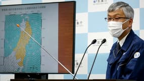 Shinya Tsukada, directeur de l'observatoire des séismes et tsunamis à l'Agence Météorologique du Japon, le 1er mai 2021