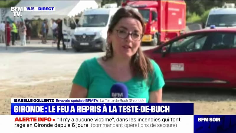 Incendies en Gironde: le feu a repris à La Teste-de-Buch