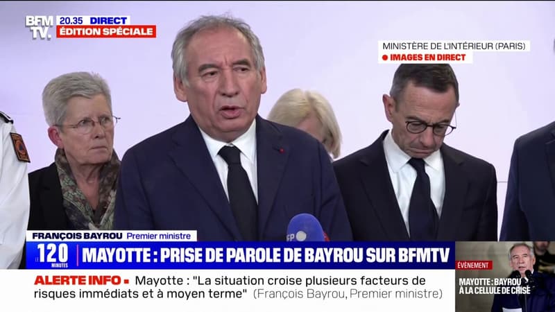 François Bayrou (Premier ministre), sur le cyclone à Mayotte: 