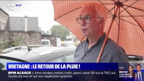"C'est merveilleux": les Bretons "contents" de retrouver la pluie 