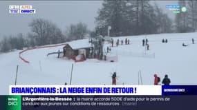 Briançonnais: la neige fait son grand retour 