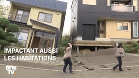 Routes crevassées, maisons penchées… L’île d’Hokkaido défigurée après le séisme