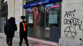 Une agence bancaire à Montpellier, en avril 2018.