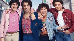 Les stars de "La Vérité si je mens! Les Débuts" Jeremy Lewin (Yvan), Yoann Manca (Patrick), Anton Csazar (Serge) et Mickaël Lumière (Dov)