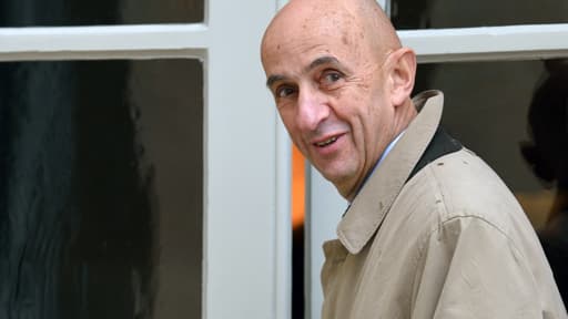 Louis Gallois devant Matignon, en juillet dernier