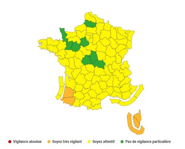 La tempête Hortense arrive: 4 départements en alerte orange pour "vent violent"
