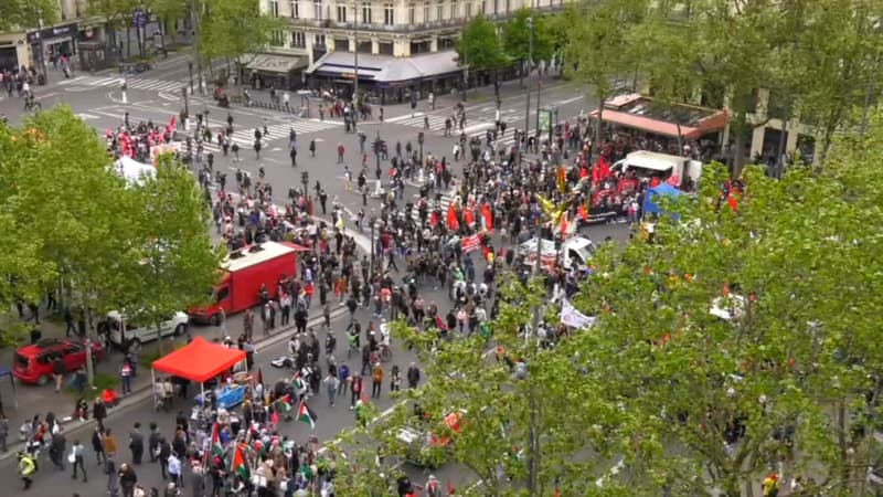 Manifestations du 1er-Mai: le ministère de l'Intérieur décompte 121.000 manifestants, 210.000 selon la CGT