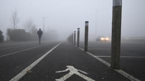 La ville bretonne de Guipel dans le brouillard, le 17 décembre 2016 (photo d'illustration)