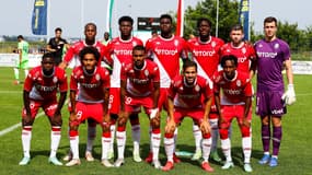 L'AS Monaco en match amical contre Wolfsburg, à Fürth le 24 juillet 2021