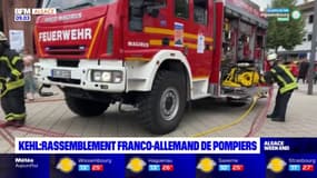Kehl: rassemblement franco-allemand de pompiers