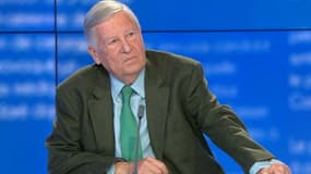 Alain Duhamel sur le plateau de BFMTV le 12 avril 2021