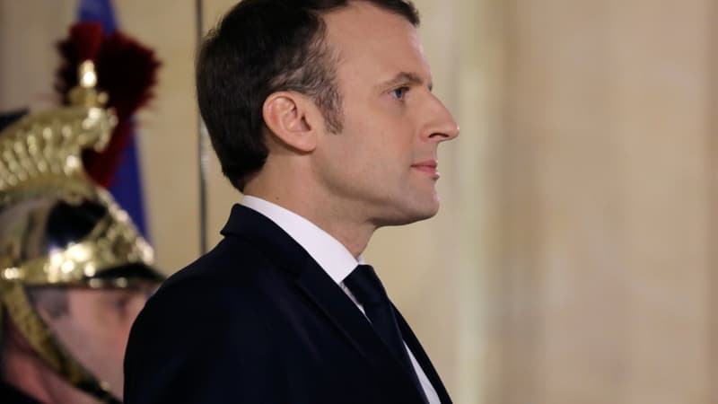 Emmanuel Macron le 26 janvier 2018, à l'Elysée