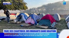 Parc des Chartreux à Lyon: des migrants sans solution