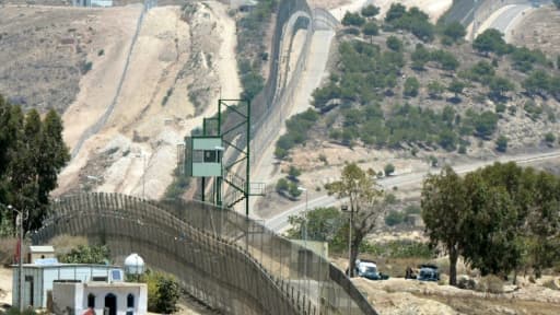 La frontière séparant le Maroc et l'enclave espagnole de Melilla, le 9 juillet 2014