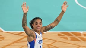 Gabby Williams lors de la finale entre la France et les Etats-Unis aux Jeux olympiques 2024, le 11 août 2024.