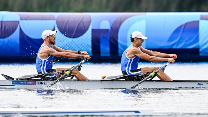 Une épreuve d'aviron lors des JO de Paris 2024, illustration