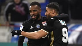 Alexandre Lacazette et Nabil Fekir