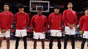 Les joueurs du Miami Heat, à Las Vegas le 22 juillet 2024