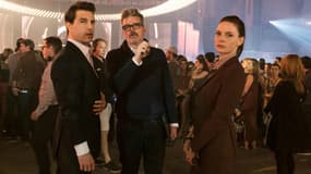 Tom Cruise, le réalisateur Christopher McQuarrie et Rebecca Ferguson.