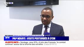 Visite de Pap Ndiaye perturbée à Lyon: Le fait "d'un certain nombre de fauteurs de troubles" pour le ministre de l'Éducation