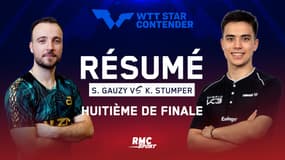 Résumé : Fin de match IRRESPIRABLE pour Gauzy en huitième de finale du WTT Star Contender de Zagreb