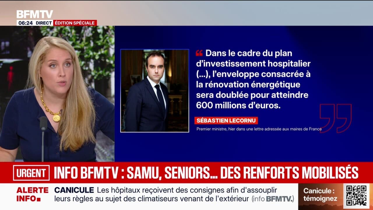 Sébastien Lecornu, hastanelerin enerji yenilemesi için ayrılan fonların iki katına çıkarıldığını duyurdu