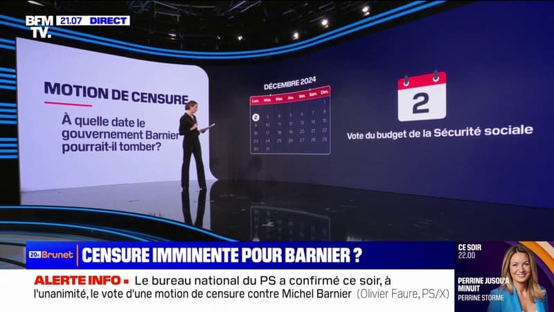 LES ÉCLAIREURS - À quelle date le gouvernement Barnier pourrait-il tomber?