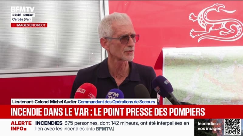 Incendie dans le Var: "Aujourd'hui est une nouvelle bataille", déclare le commandant des Opérations de Secours