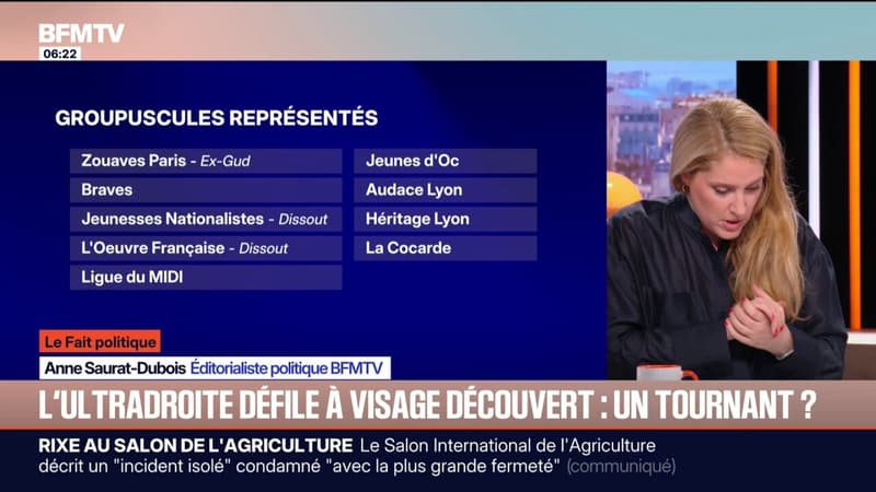 LE FAIT POLITIQUE D'ANNE - Les groupuscules qui ont participé à la marche en hommage à Quentin Deranque à Lyon