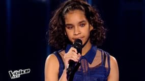 Jane lors de la finale de The Voice Kids sur TF1