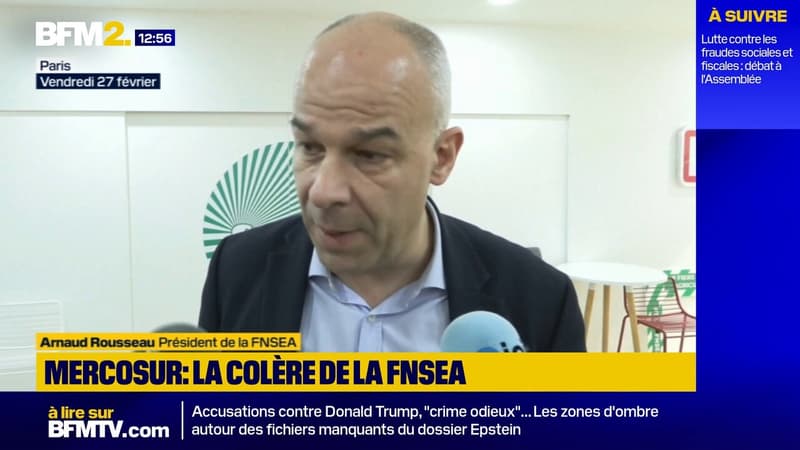 Application provisoire du Mercosur: la FNSEA dénonce "un déni de démocratie"