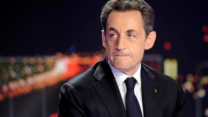 Nicolas Sarkozy entre jeudi en campagne électorale avec pour slogan "la France forte" et l'obligation de combler un retard considérable sur le candidat socialiste François Hollande, 66 jours avant le premier tour du scrutin, le 22 avril. /Photo prise le 1