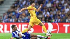Robert Lewandowski lors de Porto-Barça (0-1, 2e journée de la Ligue des champions), le 4 octobre 2023