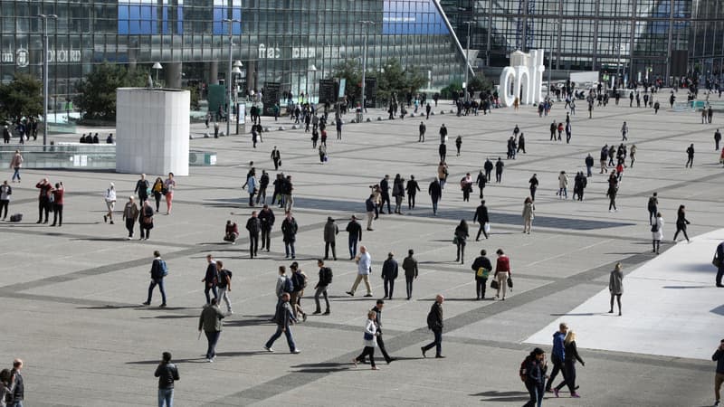 La Défense, à Courbevoie, en octobre 2017