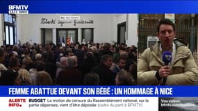 200 personnes se sont rassemblées à Nice en hommage à la femme abattue devant son bébé