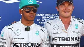Lewis Hamilton et Nico Roserg