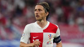 Luka Modric lors du match Italie-Croatie (1-1, Euro), le 24 juin 2024