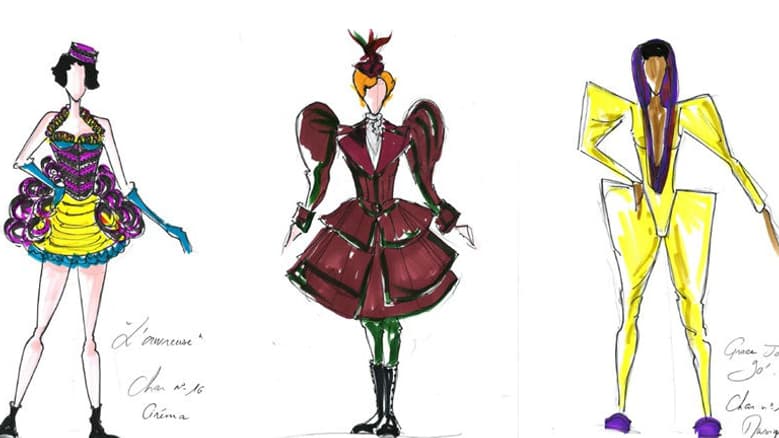 Quelques croquis des costumes du Carnaval de Nice 2016 Quelques croquis des costumes du Carnaval de Nice 2016