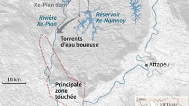 Laos : effondrement d'un barrage
